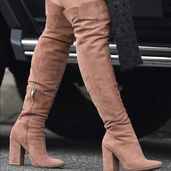 Gianvito Rossi brown suede block heel boots 36 5.5 - Picture 2 of 10